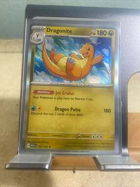 Dragonite Holo Rare 149/165 - Scarlet & Violet 151 Pokémon TCG Card